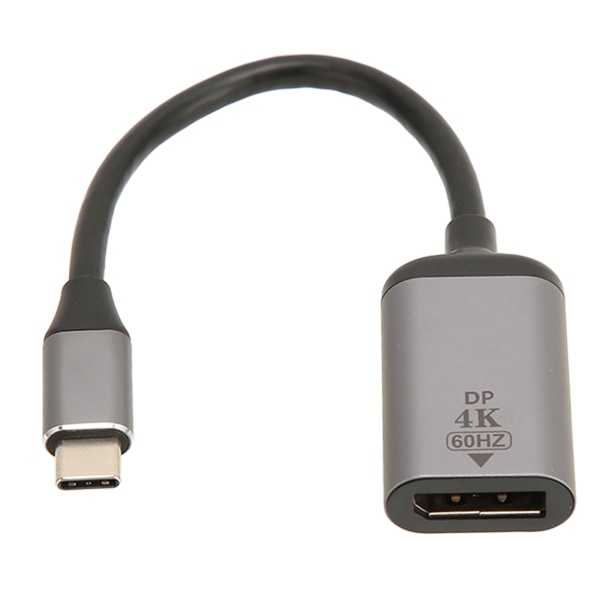 USB-C til DisplayPort-adapter - 4K 60Hz, Plug and Play, Antislip Design