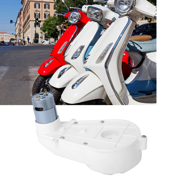 Elektrisk RS550 motorgearkasse til børnevogn ATV - 12V, hvid, 550-15000RPM (1 stk)