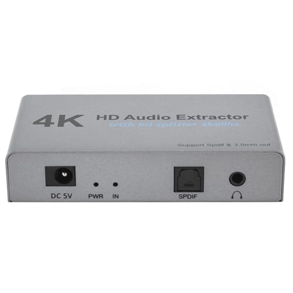 4k HDMI Audio Extractor HighDefinition med 1 Points 2 Converter USB port Datortillbehör