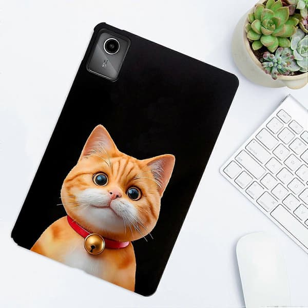 Case for Lenovo Tab M11 Pattern Print Slim TPU Tablet Protective Case - Shorthair Cat