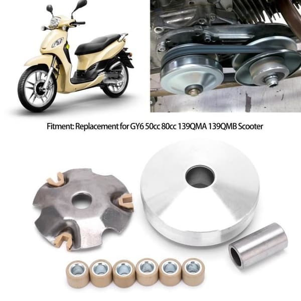 Variatormontering - SALUTUYA - GY6 50cc - Erstatning - Drivhjul - Ruller