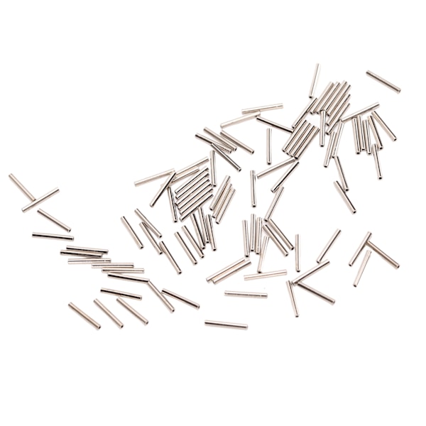 100 stk Single Barrel Crimp Sleeves Kit Korrosjonsbestandig Rustfritt Stål Crimp Sleeves Connector Kit for Fiske 1.4