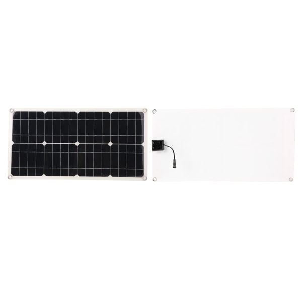 25W Dual 5V USB Fleksibel Single Crystal Solar Power Panel Kit Bilbatteriladerkontroller