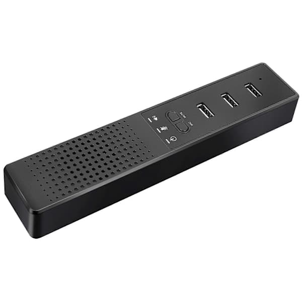 3-i-1 Computerhøjttaler med mikrofon & USB-konferencehøjttaler, PC-mikrofon til videokonferencer