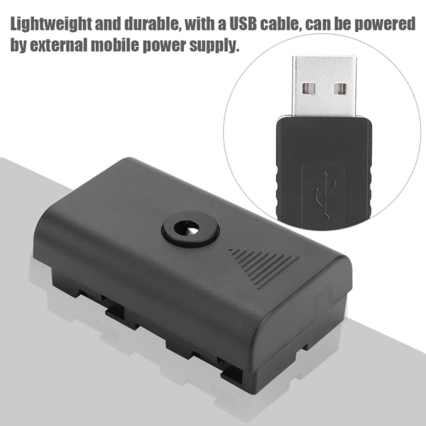 Dummy batterikoppling för Sony F550 F570 F770 F750 F970 F990 med USB kabel