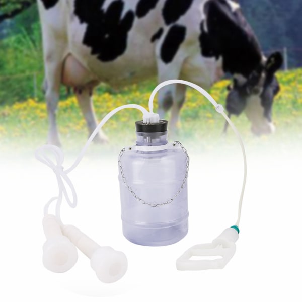 3L bärbar hushållsmjölksmaskin Manuell användning Komjölkssats (för ko)