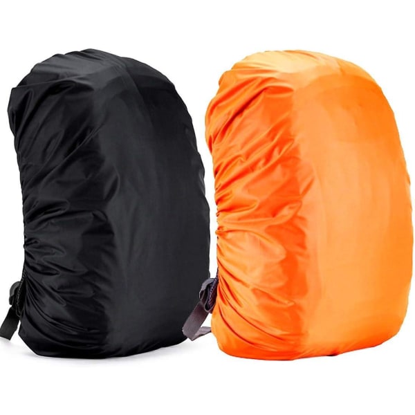 Vattentätt cover för utomhusresor och klättring - set med 2, orange/svart, 35L