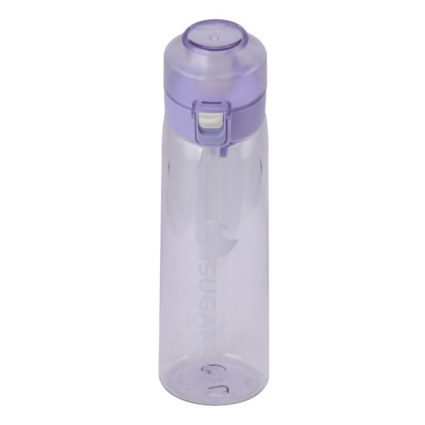 Fitness Cup Scent Based Water Bottle with Carry Strap Leak Proof 650ml Sports Water Bottle for Gym Camping Outdoor Purple