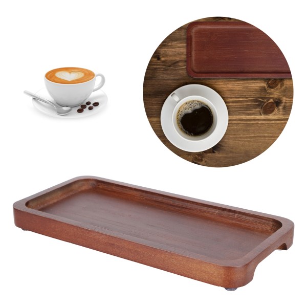 Kaffebrett Bambus Japansk Tebrett Fruktfat for Husholdningskaffebord Store Sofaer
