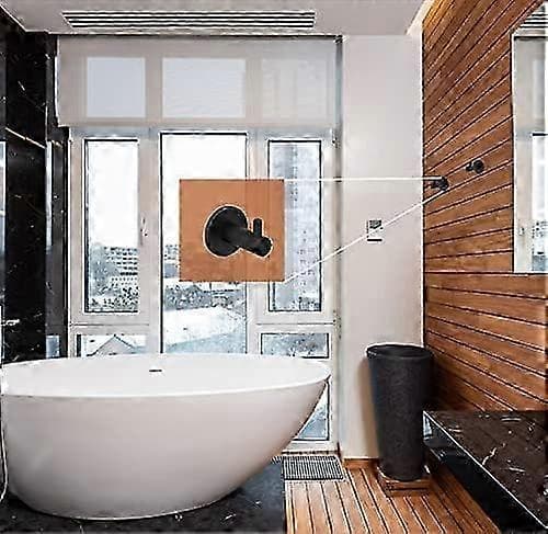 Sort badeværelseskrog. Sæt med 2 badeværelseskroge til håndklæder, badekåber, hatte, eksklusiv high-end. bad p