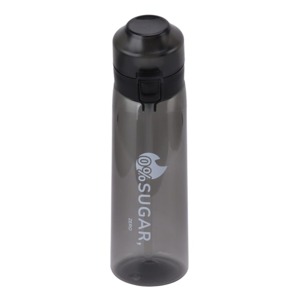 Fitness Cup Duftbasert vannflaske med bærestropp Lekkasjesikker 650ml Sports vannflaske for trening Camping Utendørs Svart