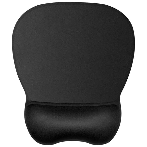 Musematte med håndleddsstøtte, Ergonomisk musematte med minneskum Håndleddsstøtte for datamaskin, bærbar PC, kontor, hjem og reise, svart