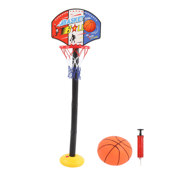 Barn basketstativ leksak inomhus utomhus justerbar höjd Basket leksak1,15M plasttavla basketställ