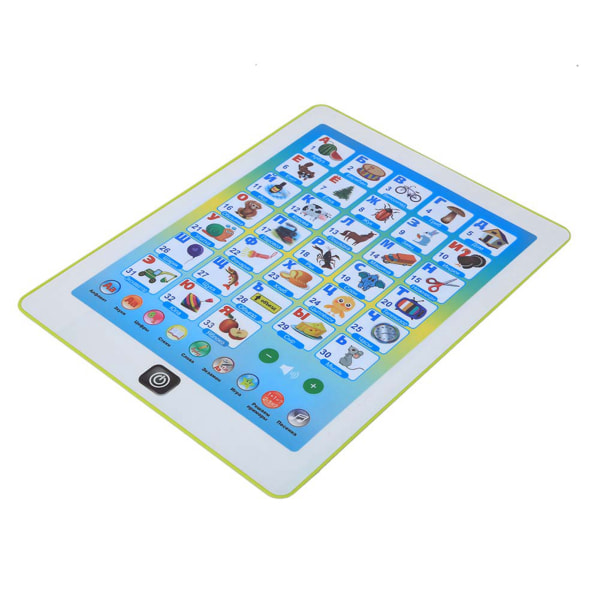 Smart Kid Tablet Point Læsemaskine Russisk sprog Tidlig pædagogisk udviklingslegetøjsgave