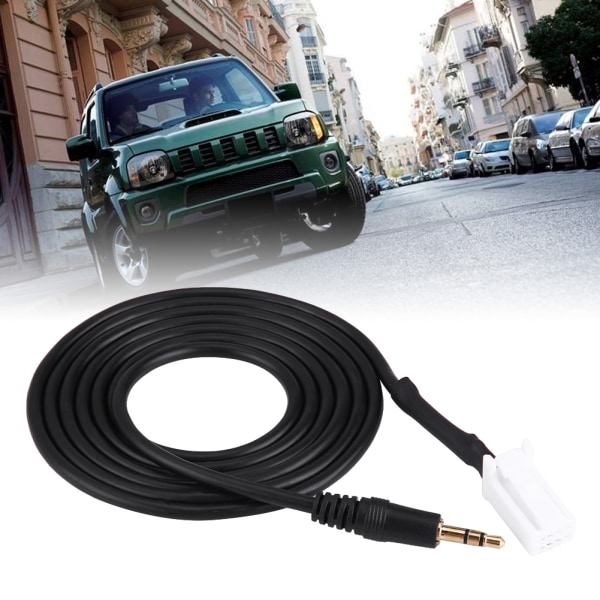 Bilstereo AUX-indgangskabeladapter 8-pin stik 3,5 mm stik til Suzuki Swift Vitra Jimny