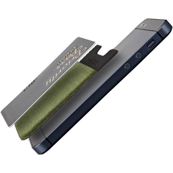 4-kortshållare, självhäftande påse, klisterplånbok för mobiltelefon, plånbok för iPhone, Galaxy, Sinji-väska Black 4