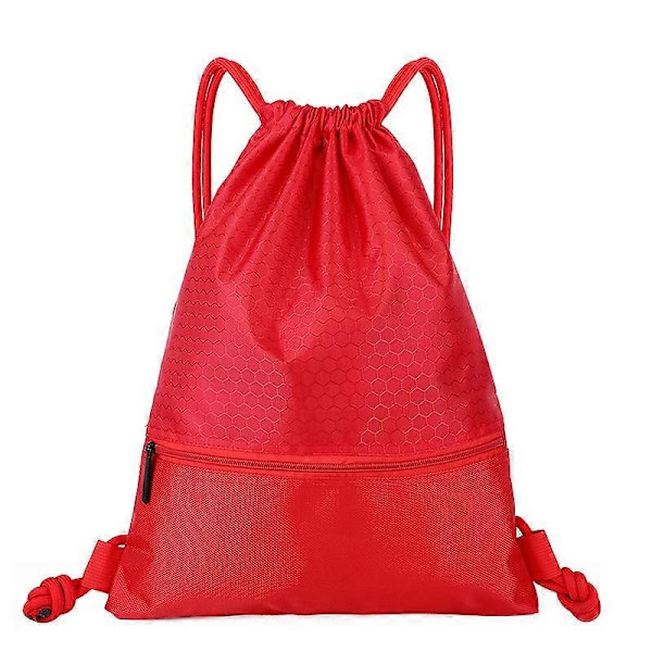 1 pc Drawstring Bag for Outdoor Training Red 50*40CM