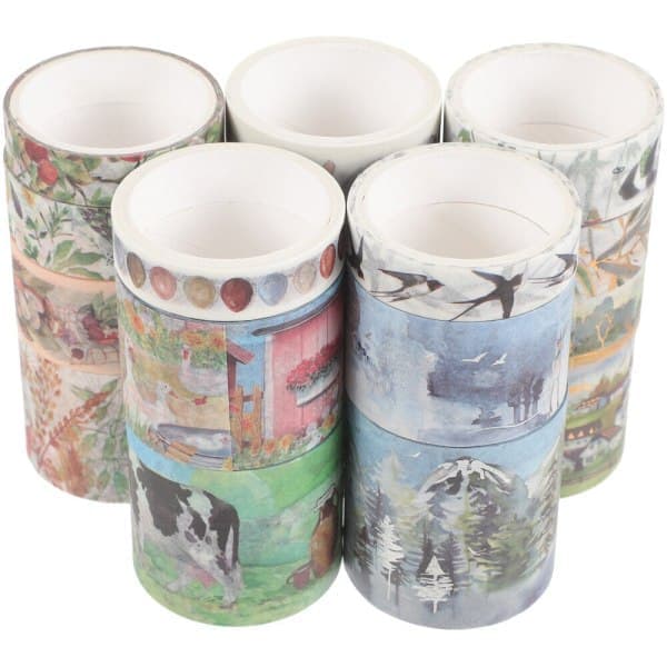 Æske med Washi Tape Dekoration til Scrapbog DIY Notesbog
