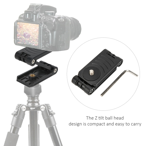 Kamerastativ Z-formet tilt kuglehoved foldemonteringsplade Kamerastøttebeslag