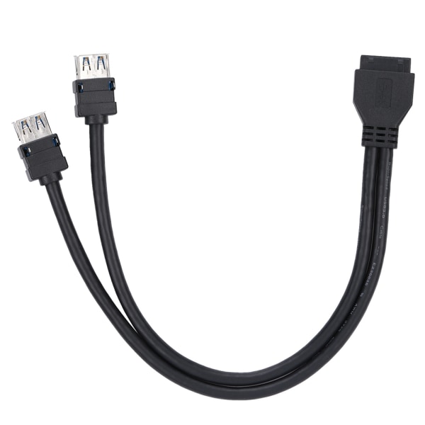 USB3.0 19/20PIN stasjonær hovedkortpanelmontert kabel med faste føtter (0,3 m)