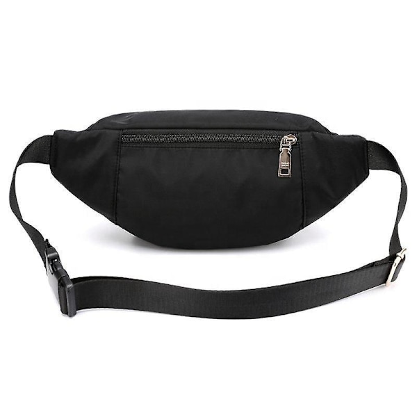 Moderigtigt Unisex Fanny Pack - Letvægts Crossbody Bæltetaske til Shopping, Casual og Løbeture (Sort)