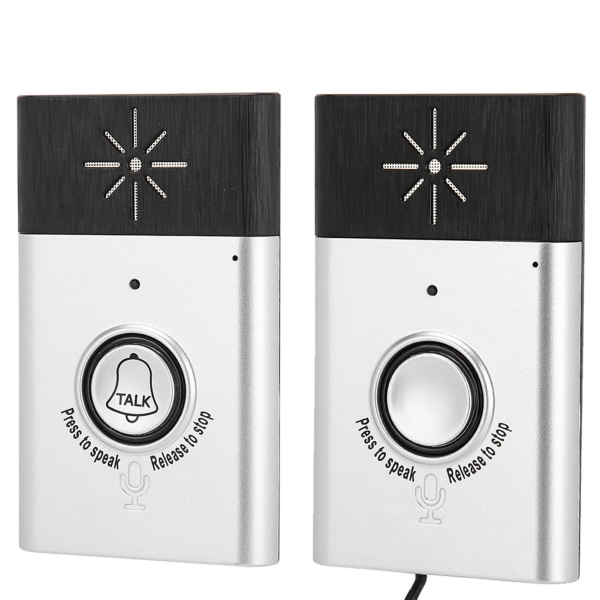 2,4 GHz Mini Portabel Dual Way Voice Intercom Trådlöst dörrklocka Interphone System