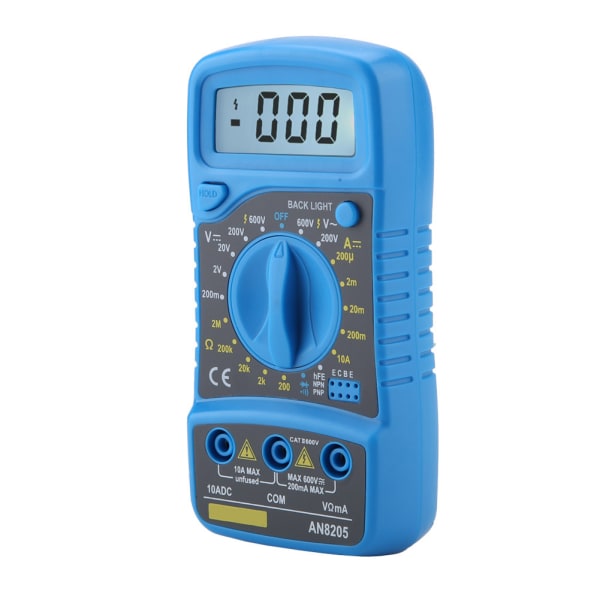 ANENG AN8205 Digitalt Multimeter LCD Voltmeter Ammeter AC/DC/OHM Volt Strømmåler