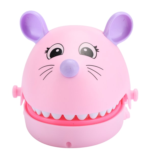 Sjovt bidfingerlegetøj Mus Mundbidfingerspil Tricklegetøj Forælder Barn Interaktivt legetøj (Pink)