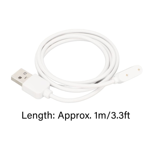 Bærbar USB-klokke ladekabel for Huawei 6/7 Band 6/7 - Hvit White