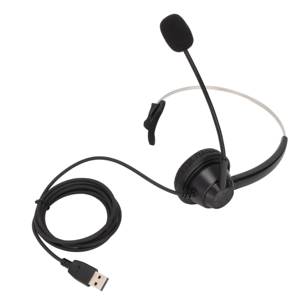 H360DUSB Single Ear Business Headset Sort støjreduktion USB Business Headset til USB Interface