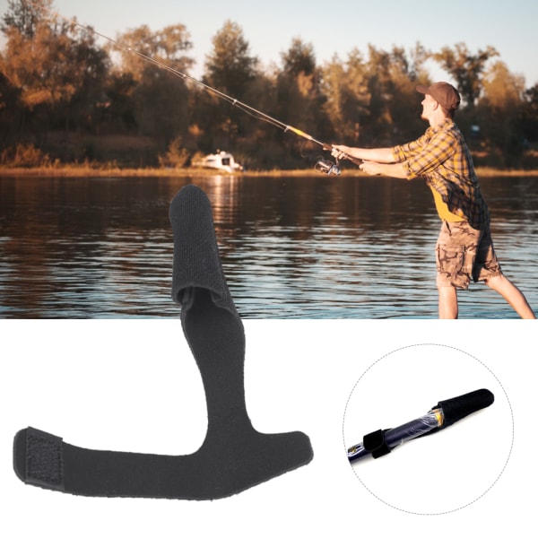2-pack Portabelt Fiskespöbälte Hög Flexibilitet Spöskydd Hattband Fästbandage Set Tillbehör