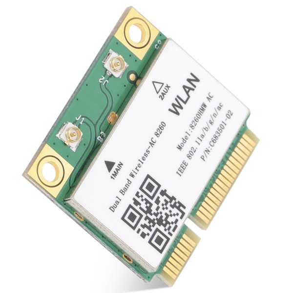 Langaton verkkokortti Gigabit DualBand 2.4G/5G Bluetooth4.1 Mini PCIE 802.11ac 867Mbps 8260HMW