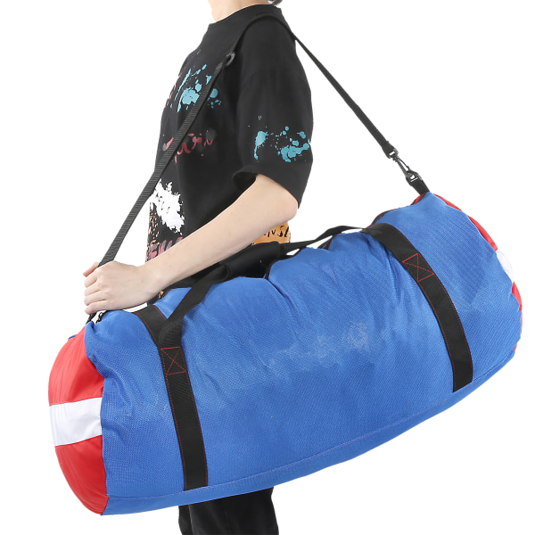 Dykförvaring Mesh Axelväska Pack Handväska Utrustning för Flipper våta kläder PVC OxfordBlue
