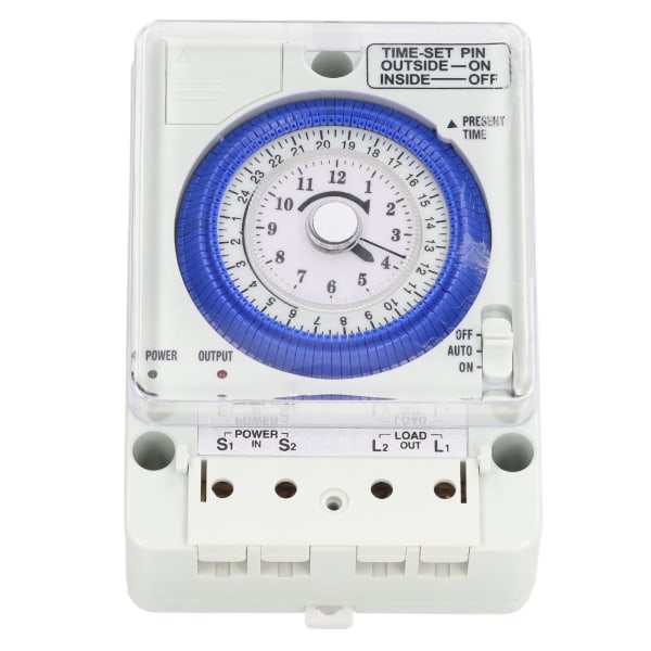 Tidsbryter mekanisk timer 24-timers kontrollertilbehør for lysovn 100-240V AC