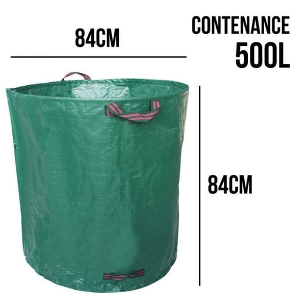 Set med 3 st 500L avfallssäckar i PP 150g/m² självstående - Linxor 500 L