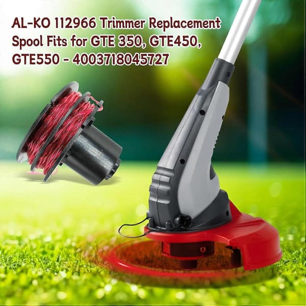 For AL-KO GTE 350/GTE 450/GTE 550 Gresstrimmer 2 Trådspoler + 1 Spoledeksel, 112966