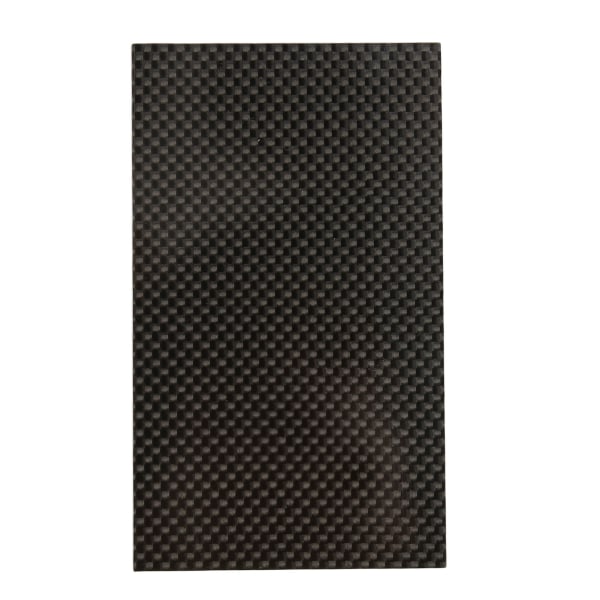 Kulfiberplade Hårdhed Korrosionsbestandighed Blank Overflade Kulfiberplade Twill til Model 75x125x3mm/3x4.9x0.12in