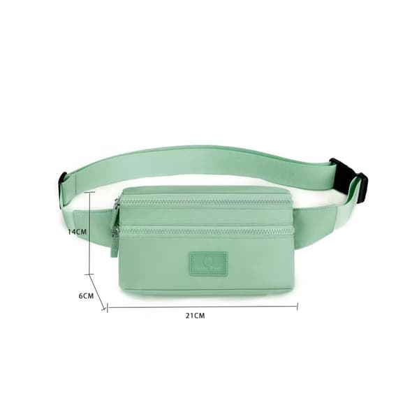 Midjeväskor Fanny Pack Dam Mode Bum Bag med Justerbart Bälte för Sport Vandring Flickor Kvinnor (Grön)