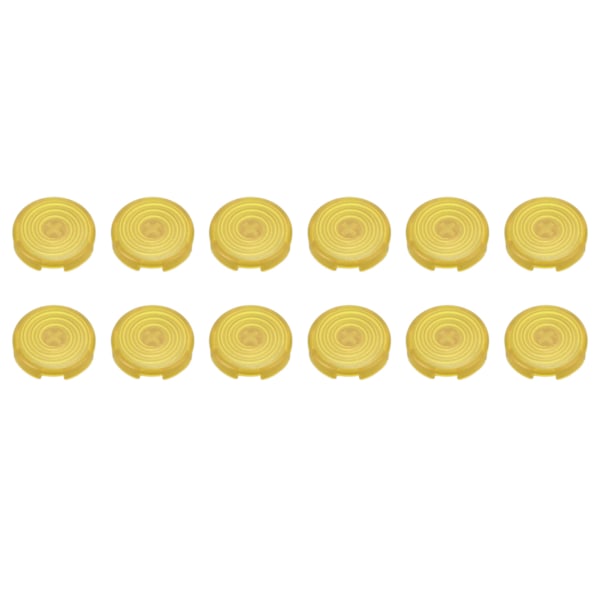 12 stk Arcade-knappdeksel - Erstatning for mekaniske trykknapper for Kailh, Cherry, TTC, Akko, Glorious - Gule