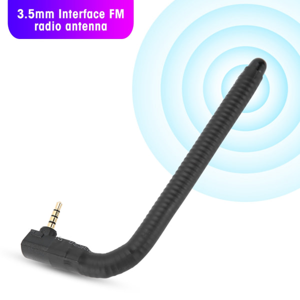 Extern antenn för minihögtalare Radio Mobiltelefon Signal 3,5 mm armbåge