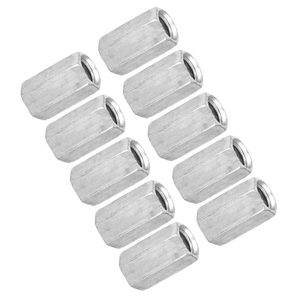 10 stk. M8 Lang Stangmøtrik Hex Hexagonal Bøsning Møtrik Afstandsstykke Gevind Fastgørelseselementer (M8*20)