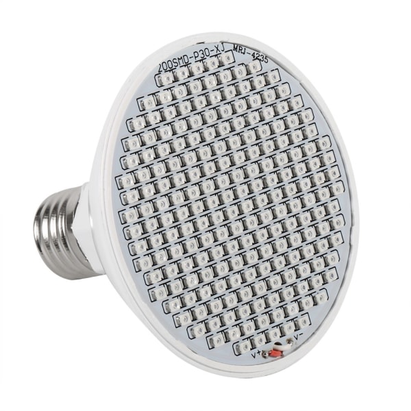 24W 200-LED växtlampa E27 Hydroponisk blomma Veg odlingslampor 85~265V