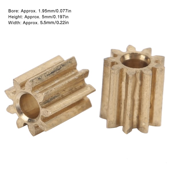 Motor Drev Tannhjul Messing Erstatning for Duplo Intelli Lok Modul - Sett med 2