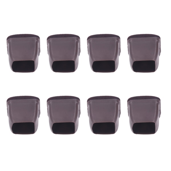 8st Stol Cover TPE golvskydd Möbel Ben Kepsar Set Kit för bordspall Brun L
