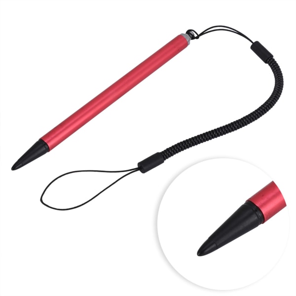 Kosketusnäytön maalauskynä, resistiivinen kynä jousiköydellä POS PDA -navigaattorille (punainen)