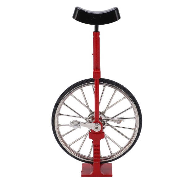 Unicycle Model Simulert Livlig Design Vakker Utsøkt Teksturert Legering Mini Enkelhjul Sykkel Ornament Leke