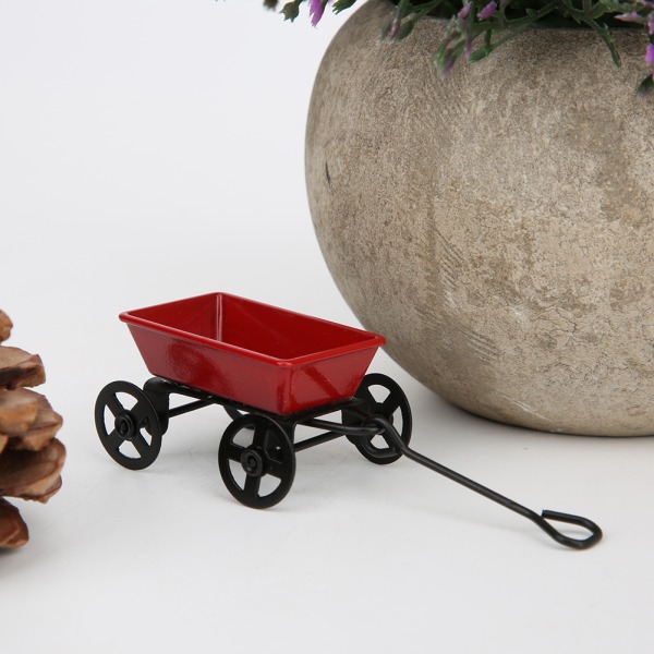 1:12 Simulering Dravagn Modell Mini Doll House Dekoration Trailer Barn leksak Present