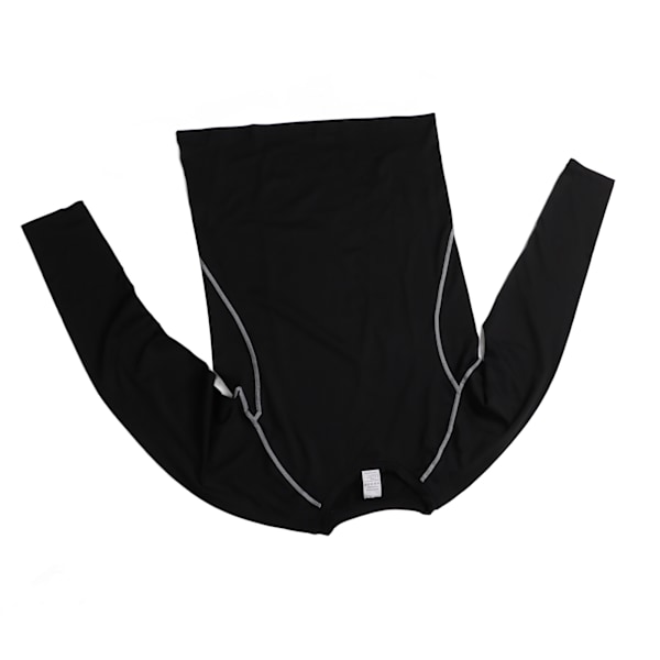 Kompressionsset för träning för män, långärmad tröja och tajta byxor, bekvämt och andningsbart sportkläder, träningsoutfit, XL