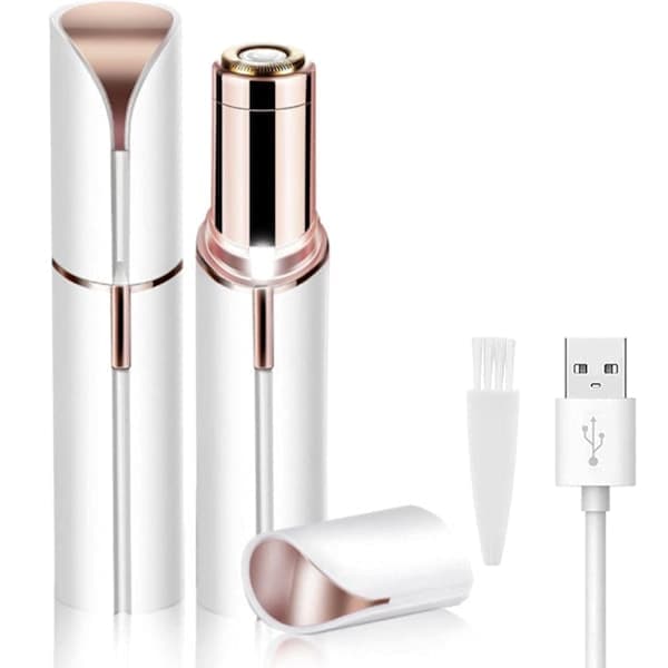 Epilator, øyenbryn/ansikt/nese/armhule-trimmer hvit hvit