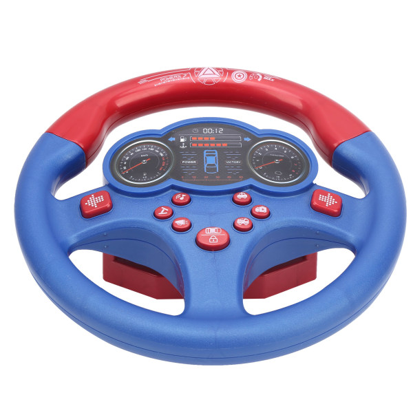 Sähkökäyttöinen lasten simulaatio ohjauspyörälelu ajoauton ohjauspyörä koulutuslelu sininen